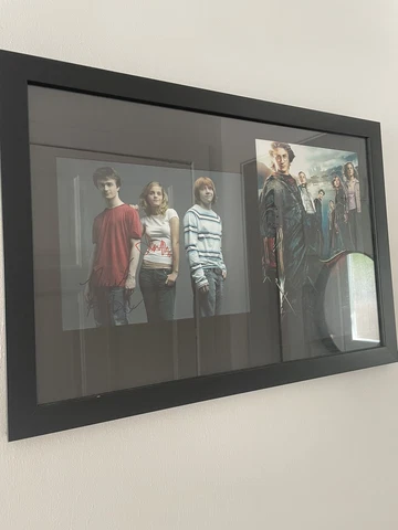 Daniel Radcliffe Emma Watson Signed Photo, Framed Cover