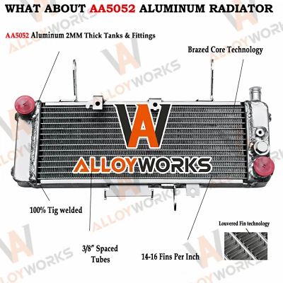 NEW Aluminum Radiator For 2003-2004 Suzuki SV650 SV650S K3 / K4 Foto 1 de 4