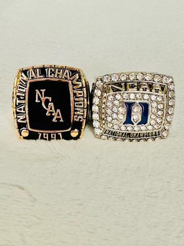 2 PCS Duke Blue Devils National Champions Ring, US SHIP, 1991/2015 Cover