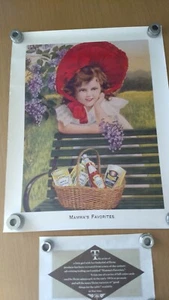 Vintage Mamma's Favorites Heinz Advertising Poster 18" x 14" Kitchen Decor Farm - Picture 1 of 4