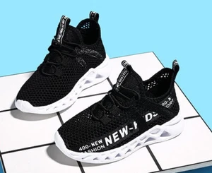 New Mesh Kids Sneakers Lightweight Children Shoes Casual Breathable Boys Shoes N - Picture 1 of 5