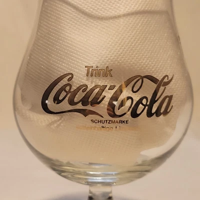 Copo de Coca-Cola Alemão Ouro Acentos Vintage Colecionadores Years Berlin 1987 - Imagem 1 de 4