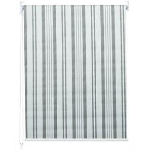 Tenda a rullo MCW-D52, avvolgibile per finestra, protezione solare 100 x 160 cm grigio/bianco - Foto 1 di 5