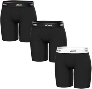 Woxer Womens Boxers - Biker 9" Boy Shorts Underwear for Women - Boxers XL Size - Picture 1 of 5