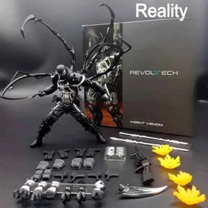 Venom Revoltech Amazing Yamaguchi Figures Agent Venom Anime Figure Model D - Picture 1 of 6