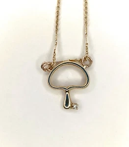 Vintage 14k Gold Pilz und Diamant - Bild 1 von 3