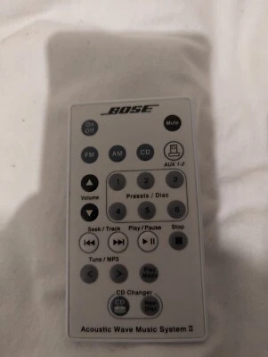 Bose Acoustic Wave Music System II Remote Control Genuine Original - Image 1 of 4
