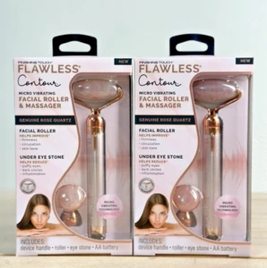 2er Pack Finishing Touch Flawless Contour Vibrierender Gesichtsroller & Massagegerät - Bild 1 von 7