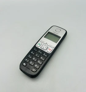 Gigaset A400 Telefon bezprzewodowy Słuchawka czarna przetestowana bez pokrywy baterii - Zdjęcie 1 z 4