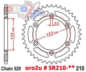 RENTHAL PIGNONE POSTERIORE TWINRING XR, 1540-520-49GPSI HONDA, 1540-520-49GPSI - Foto 1 di 4