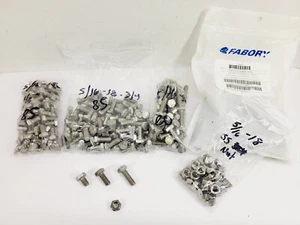 Fabory 5/16-18 SS Zylinderschrauben mit Sechskantkopf - (75) 1/2", (85) 3/4", (50) 1", (50) 1,5" - Bild 1 von 8