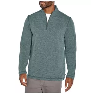 Gap Men's Long Sleeve Half Zip Mock Neck Warm & Stylish Sweater June Bug, S - Picture 1 of 3