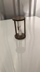 Vintage Hourglass 3:15 Minutes Retro Brass Timer Sandglass Home Desk Decor Gift - Picture 1 of 1