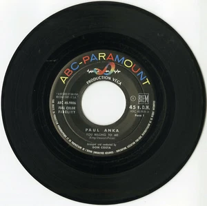 "Paul ANKA" You belong to me / Walkin my baby back home (SP 45tours français) EX - Bild 1 von 2