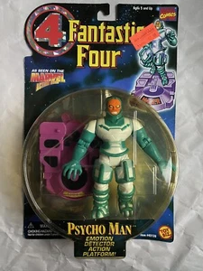 1996 TOYBIZ FANTASTIC FOUR PSYCHO MAN EMOTION DETECTOR ACTION FIGURE NEW SEALED - Picture 1 of 15
