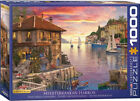 Dominic Davison - Romantischer Mittelmeerhafen - 1000 Teile Puzzle Format 68x48