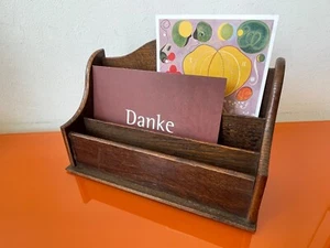 Bauhaus 30er Ablage Schreibtischordner kleine Dokumentenablage Eiche Briefablage - Bild 1 von 8