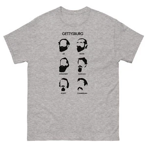Camiseta manga corta Barbas de Gettysburg Guerra Civil Lee Meade Longstreet Hancock - Imagen 1 de 6