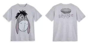 Large Woman's Disney Eeyore t-shirt 2 Sided Gray NIP - Picture 1 of 2