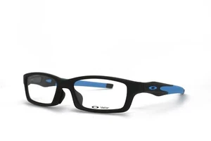 Oakley Crosslink OX 8029-0153 Eyeglasses Frame 53mm BLACK Blue w pouch Asian Fit - Picture 1 of 6