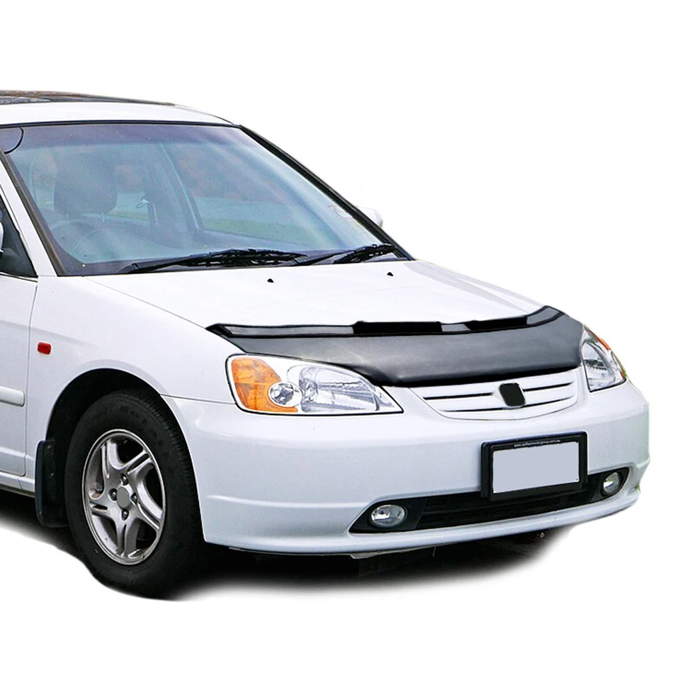 Black Car Bonnet Hood Bra For Honda Civic 2001-2006 Protector Mask Cover - Изображение 1 из 4