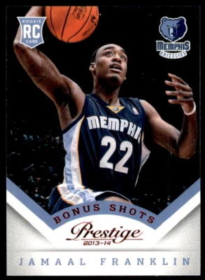 2013-14 Panini Prestige Bonus Shots Red Jamaal Franklin Memphis Grizzlies #190 - Image 1 of 2