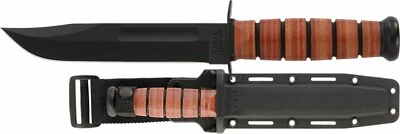 KABAR 5020 US ARMY Straight Edge Fighting Military Tactical Knife Plastic Sheath - Image 1 of 3