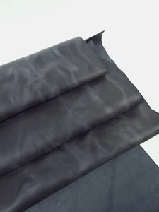 Dark Slate Arizona Vintage Pull Up Rustic Leather - Picture 1 of 3