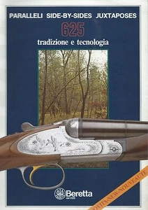 Brochure Fucili Paralleli Side-by-sides Beretta 625 Armi da caccia anni '70 - Imagen 1 de 1