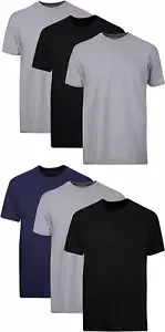 Men'S Cotton, Moisture-Wicking Crew Tee Undershirts, Multi-Packs Available - Picture 1 of 12