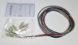 12 fiber SC/UPC Multimode 50/125 OM3 10gb/s Spiral Wrapped Pigtails 3 meters - Afbeelding 1 van 3