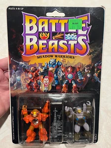 Vintage Battle Beasts Shadow Warriors Anarchy Blue Eagle NEW SEALED NICE - Picture 1 of 7