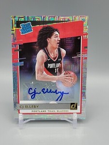 2020-21 Donruss Rated Rookie CJ Elleby Auto Infinite Mojo RC #223 Trailblazer