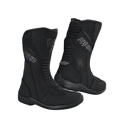 RAXID PERTH NEU HERREN WASSERDICHT MOTORRAD BIKE TOURING STIEFEL ADVENTURE SCHWARZ CE