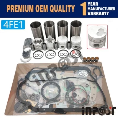 Kit de reconstrucción de revisión 4FE1 con juego completo de cojinetes de junta para tractor de motor Isuzu Foto 1 de 4