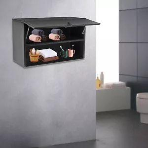 Steel Storage Cabinet With 2 Drawer Door Kitchen Drawer Wall Mounted Furniture - Picture 1 of 20
