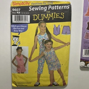 Simplicity Sewing Pattern 9607 Girls Top Pants Skirt Skort Size 7-14 Easy UNCUT - Picture 1 of 4