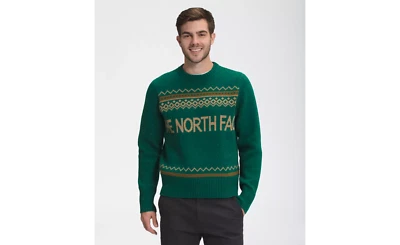 The North Face Men’s Crestview Jacquard TNF™ Sweater Evergreen Size XL NWT - Image 1 of 3