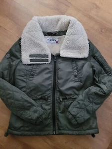 SUPERDRY FLIGHT MEDIUM DAMENMANTEL KHAKI SHERPA GEFÜTTERT MEDIUM - Bild 1 von 9