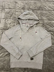 Tommy Hilfiger Grey Hoodie Men Small S - Picture 1 of 6