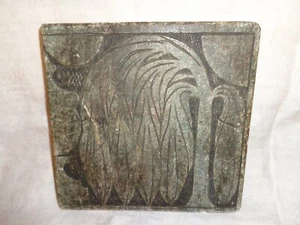 Rare Antique 19th.c Green Marble Mourning Stone Door Stop, Funeral Urn/Willow - Picture 1 of 7