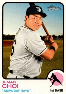 2022 Topps Heritage Ji-Man Choi Tampa Bay Rays #393 - Picture 1 of 2
