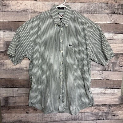 Camisa a Rayas Faconnable Para Hombre Grande Con Botones Hecha en EE. UU. Informal Algodón Preppy Foto 1 de 4