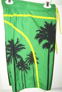 Tony Hawk Green Palm Tree Swim Suit Board Trunks Shorts Boys Size Small NWT - Picture 1 of 3