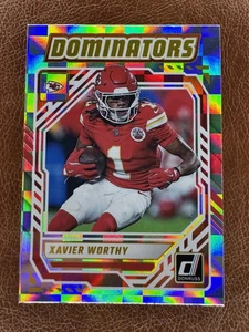 Xavier Worthy 2025 Donruss Football Dominators Kansas City Chiefs #DOM-XWY - Imagen 1 de 3