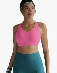 Running Girl Sports Bra Crisscross Back Size Medium Padded Medium Support Womens - Picture 1 of 8