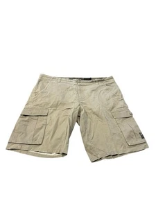 Ripcurl Men’s Cargo Shorts Size 42 Beige Pockets Surf Logo Swim Walk Casual City - Picture 1 of 6