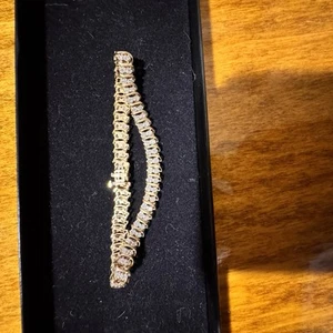 Tennis Bracelet Rounnd Cut .*. 100 Diamonds .*. 7" 1/2 10K Yellow Gold g. 9.30 - Picture 1 of 9