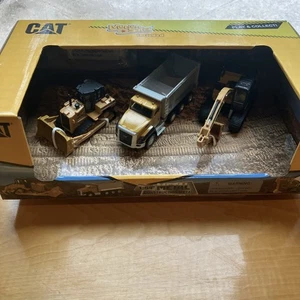 CAT Set Of 3 1/64 Diecast Construction Vehicles - Picture 1 of 7