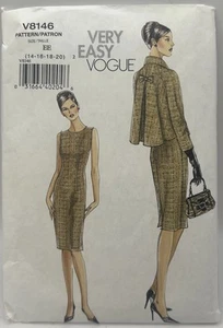 Vogue Pattern V8146 Misses Petite Jacket & Dress Size 14-20 Very Easy Vogue - Picture 1 of 3